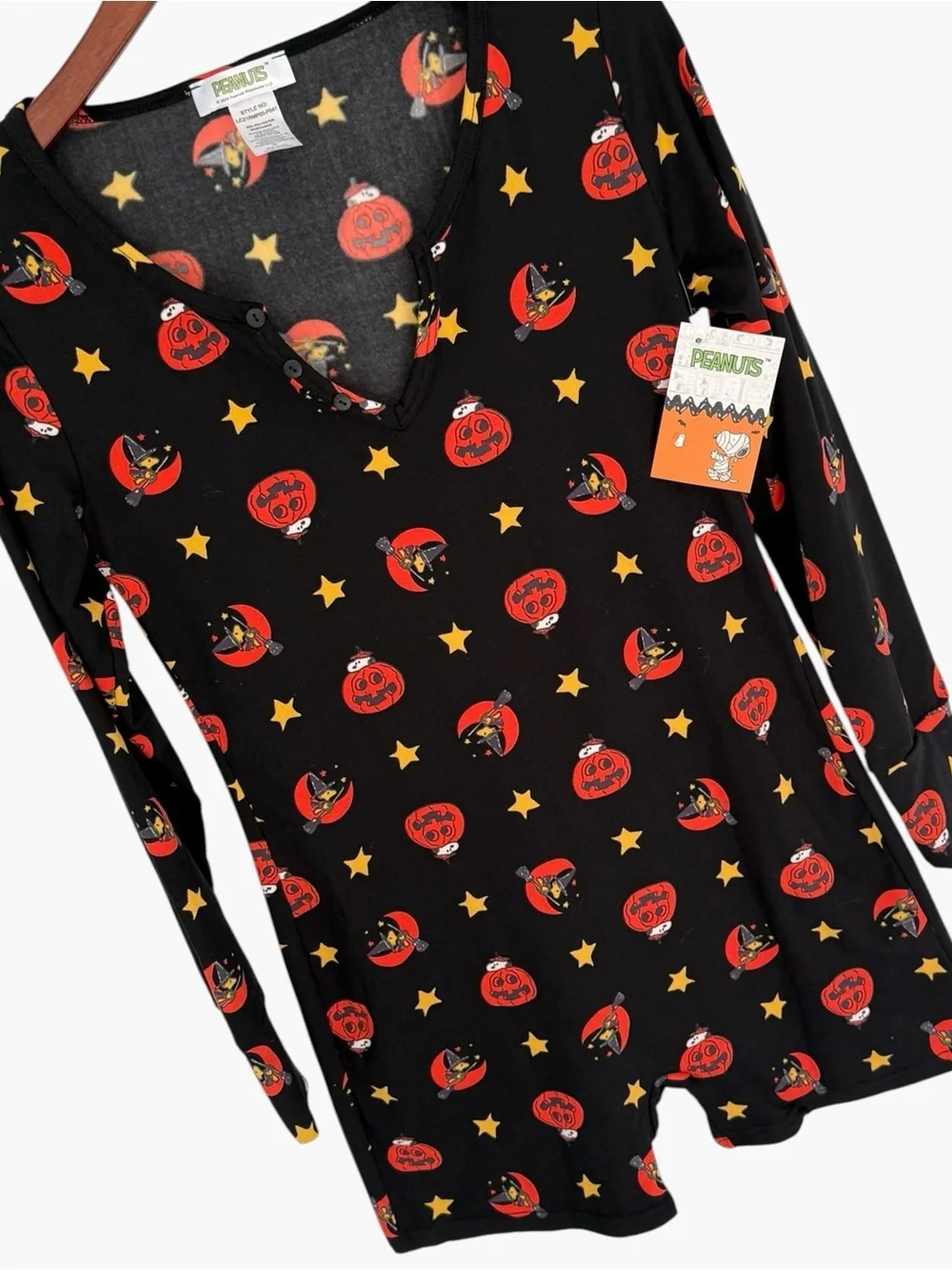 NWT PEANUTS Halloween Romper, Medium